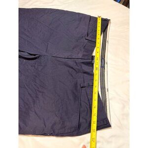 Lands End Navy Womens Chino Pants Size 20W Cotton Blend Machine Washable